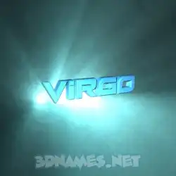 virgo in Light Shine style - 3D name wallpaper