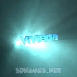 viviana in Light Shine style - 3D name wallpaper