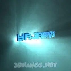 yajasvi in Light Shine style - 3D name wallpaper