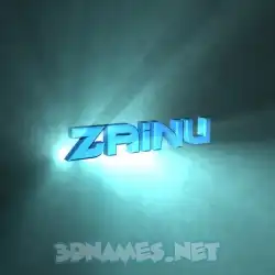 zainu in Light Shine style - 3D name wallpaper