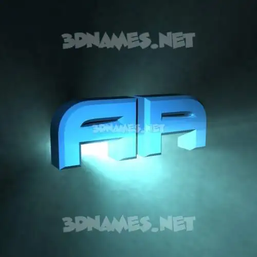 aa in Light Shine style - 3D name wallpaper