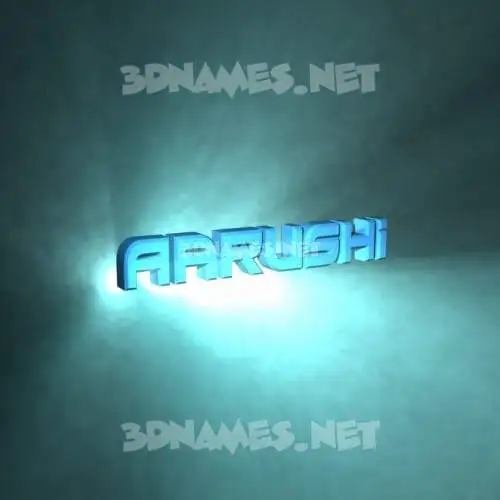 aarushi in Light Shine style - 3D name wallpaper