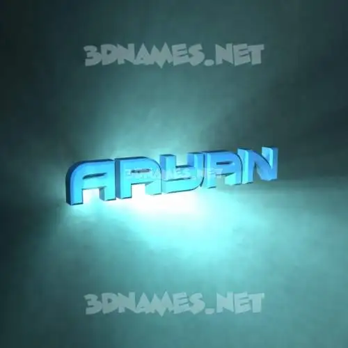 aayan in Light Shine style - 3D name wallpaper