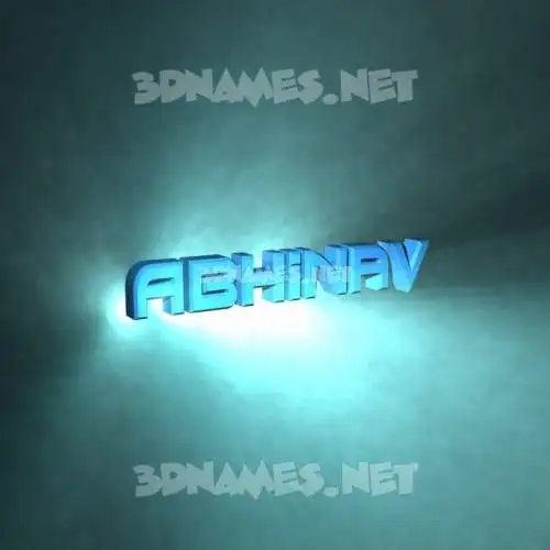 abhinav in Light Shine style - 3D name wallpaper