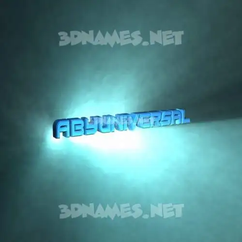 abyuniversal in Light Shine style - 3D name wallpaper abyuniversal in Light Shine style - 3D name wallpaper