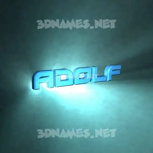 adolf in Light Shine style - 3D name wallpaper