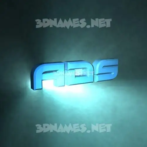 ads in Light Shine style - 3D name wallpaper