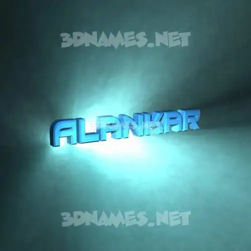 alankar in Light Shine style - 3D name wallpaper