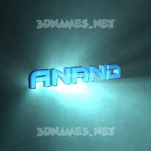 anand in Light Shine style - 3D name wallpaper
