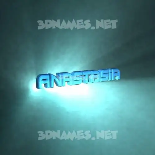 anastasia in Light Shine style - 3D name wallpaper