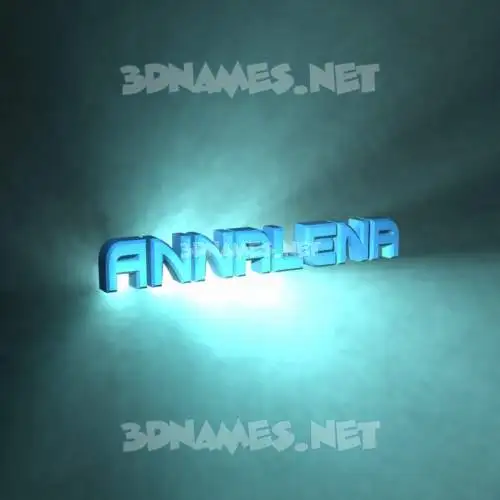 annalena in Light Shine style - 3D name wallpaper