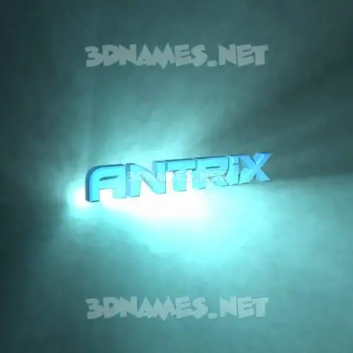 antrix in Light Shine style - 3D name wallpaper