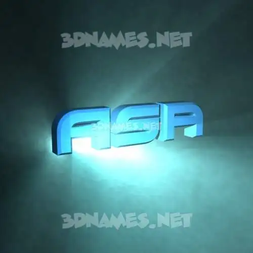 asa in Light Shine style - 3D name wallpaper asa in Light Shine style - 3D name wallpaper