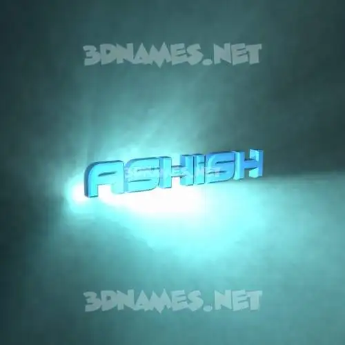 ashish in Light Shine style - 3D name wallpaper