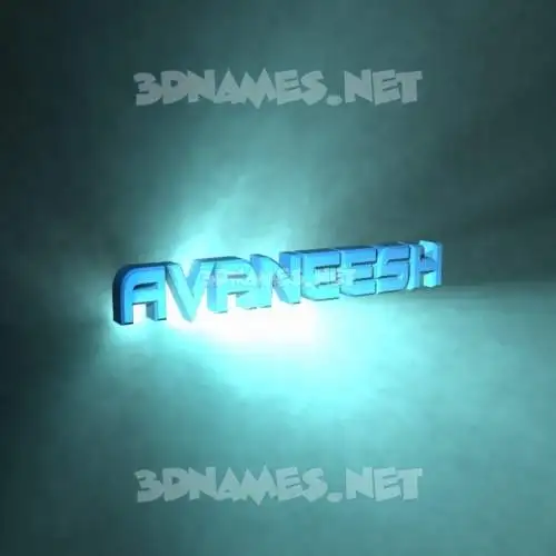 avaneesh in Light Shine style - 3D name wallpaper