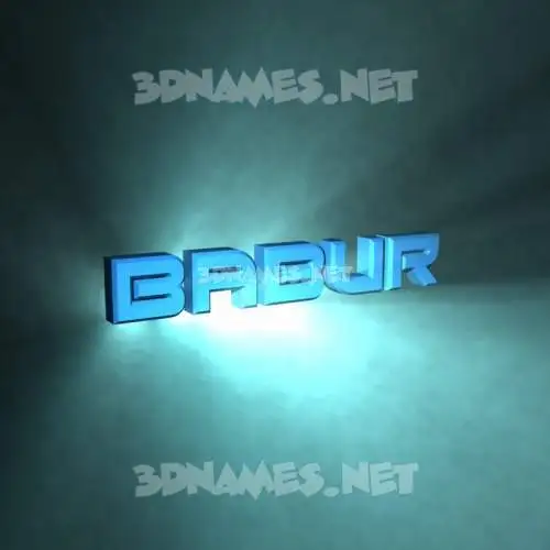 babur in Light Shine style - 3D name wallpaper babur in Light Shine style - 3D name wallpaper
