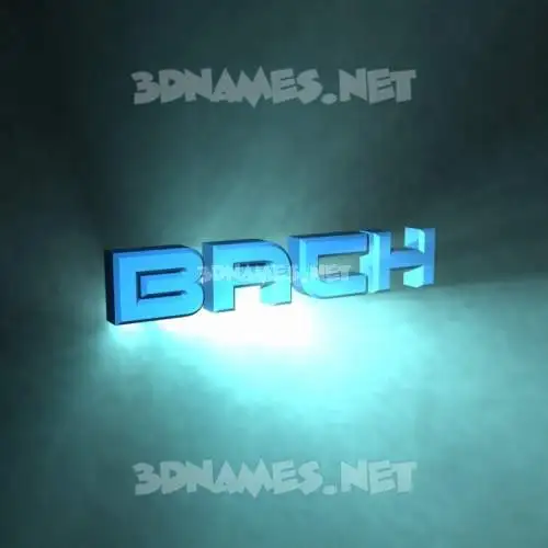 bach in Light Shine style - 3D name wallpaper bach in Light Shine style - 3D name wallpaper