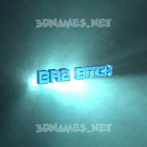 bad bitch in Light Shine style - 3D name wallpaper bad bitch in Light Shine style - 3D name wallpaper
