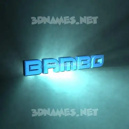 bambo in Light Shine style - 3D name wallpaper bambo in Light Shine style - 3D name wallpaper