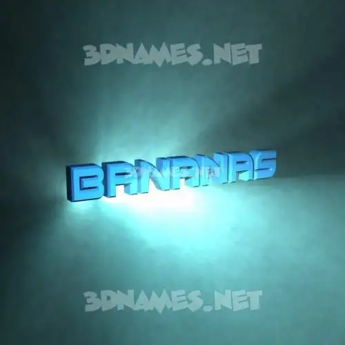bananas in Light Shine style - 3D name wallpaper bananas in Light Shine style - 3D name wallpaper