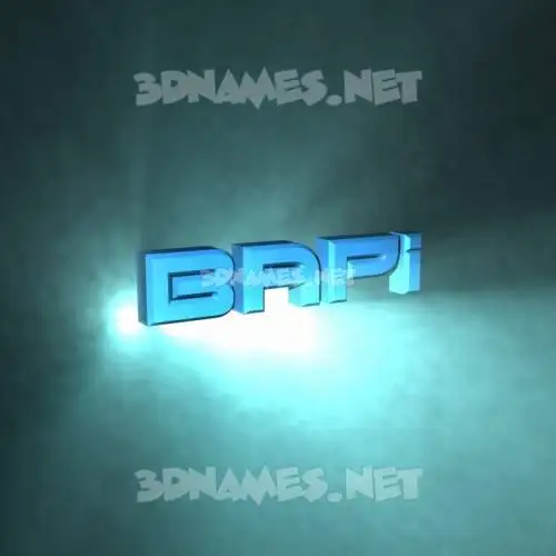 bapi in Light Shine style - 3D name wallpaper