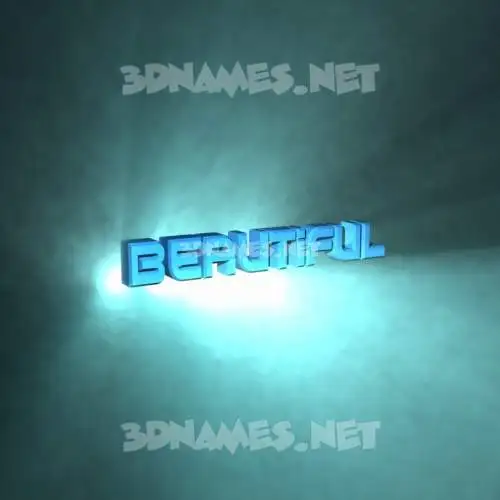 beautiful in Light Shine style - 3D name wallpaper beautiful in Light Shine style - 3D name wallpaper