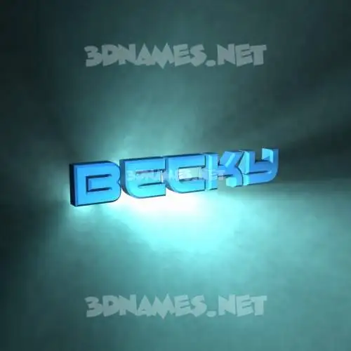 becky in Light Shine style - 3D name wallpaper becky in Light Shine style - 3D name wallpaper