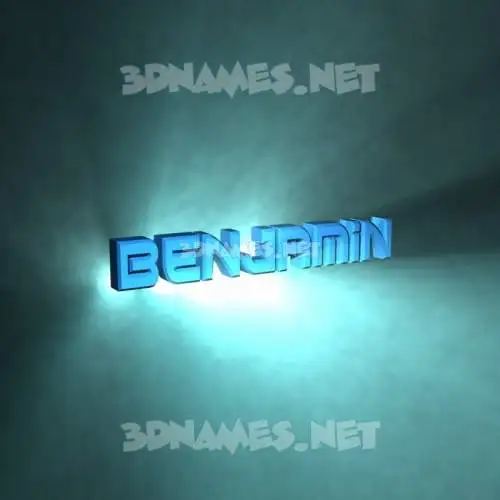 benjamin in Light Shine style - 3D name wallpaper