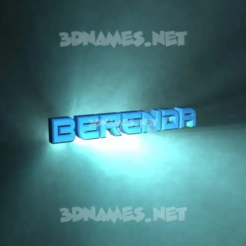 berenda in Light Shine style - 3D name wallpaper berenda in Light Shine style - 3D name wallpaper