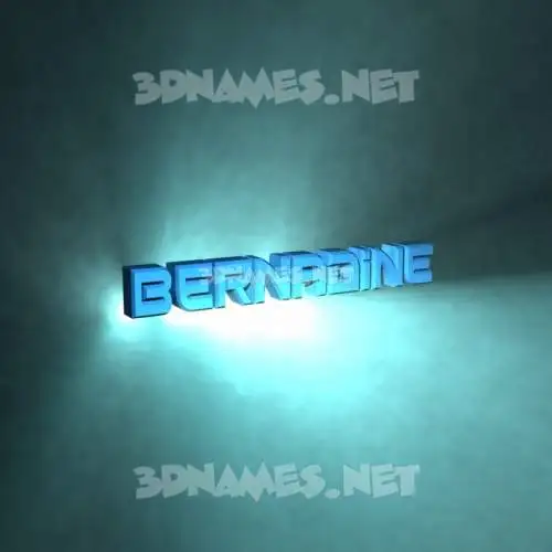 bernadine in Light Shine style - 3D name wallpaper