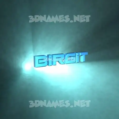 birgit in Light Shine style - 3D name wallpaper