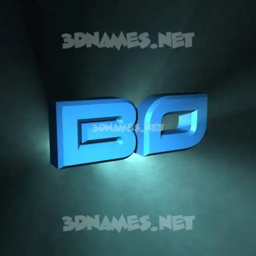 bo in Light Shine style - 3D name wallpaper