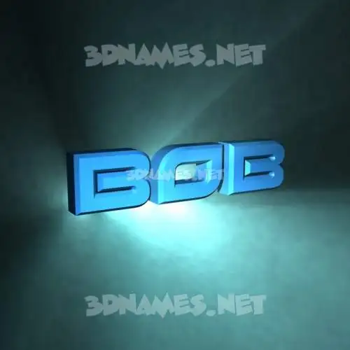 bob in Light Shine style - 3D name wallpaper bob in Light Shine style - 3D name wallpaper