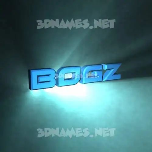 bogz in Light Shine style - 3D name wallpaper bogz in Light Shine style - 3D name wallpaper