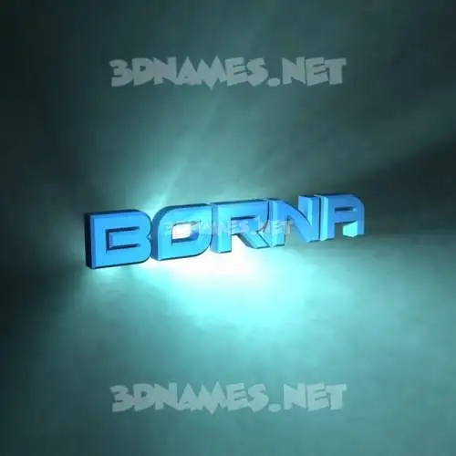 borna in Light Shine style - 3D name wallpaper borna in Light Shine style - 3D name wallpaper