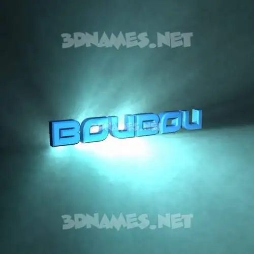 boubou in Light Shine style - 3D name wallpaper boubou in Light Shine style - 3D name wallpaper