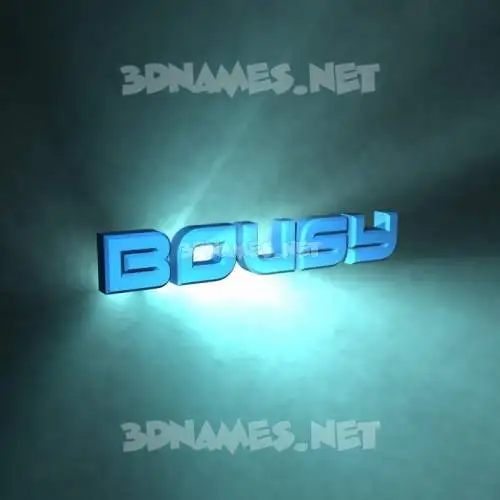 bousy in Light Shine style - 3D name wallpaper bousy in Light Shine style - 3D name wallpaper