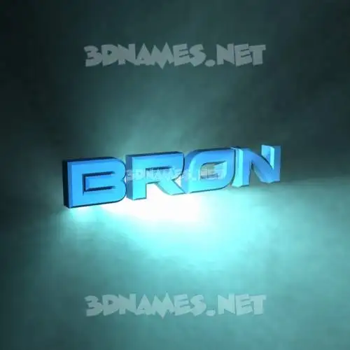 bron in Light Shine style - 3D name wallpaper bron in Light Shine style - 3D name wallpaper