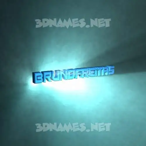 brunofreitas in Light Shine style - 3D name wallpaper