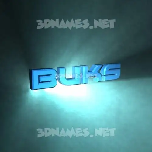 buks in Light Shine style - 3D name wallpaper buks in Light Shine style - 3D name wallpaper