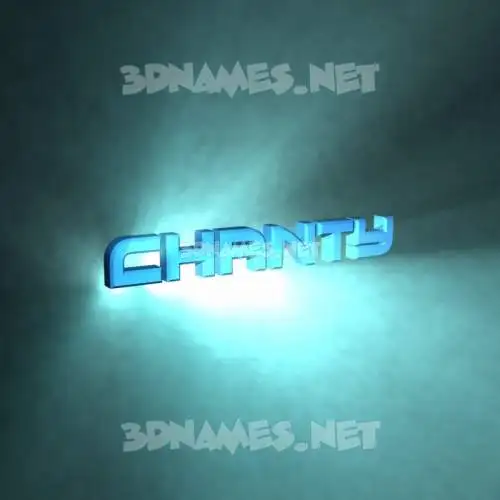 chanty in Light Shine style - 3D name wallpaper