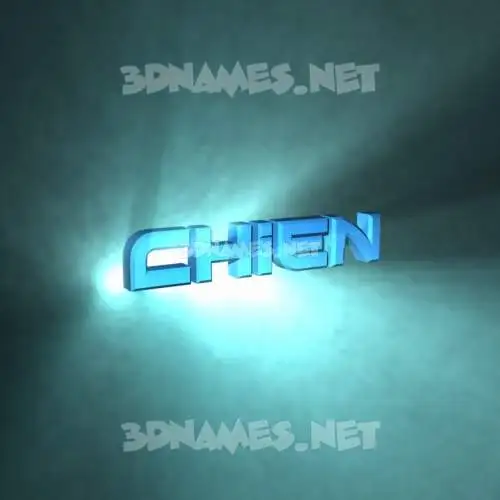 chien in Light Shine style - 3D name wallpaper chien in Light Shine style - 3D name wallpaper
