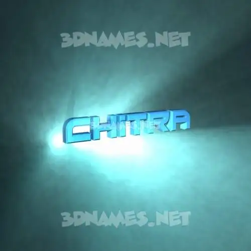 chitra in Light Shine style - 3D name wallpaper