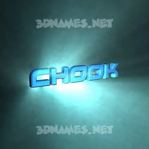 chook in Light Shine style - 3D name wallpaper chook in Light Shine style - 3D name wallpaper