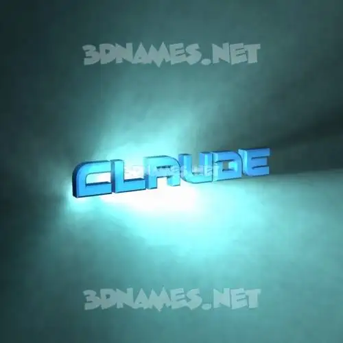 claude in Light Shine style - 3D name wallpaper claude in Light Shine style - 3D name wallpaper