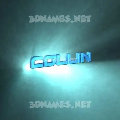 collin in Light Shine style - 3D name wallpaper