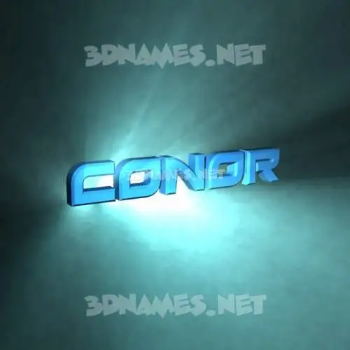 conor in Light Shine style - 3D name wallpaper