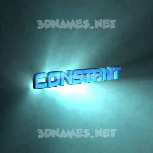 constant in Light Shine style - 3D name wallpaper