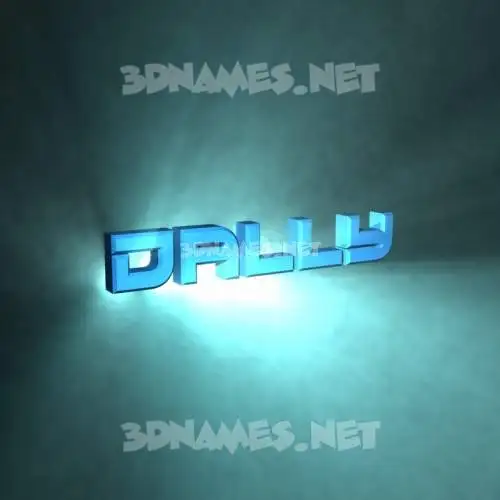 dally in Light Shine style - 3D name wallpaper dally in Light Shine style - 3D name wallpaper