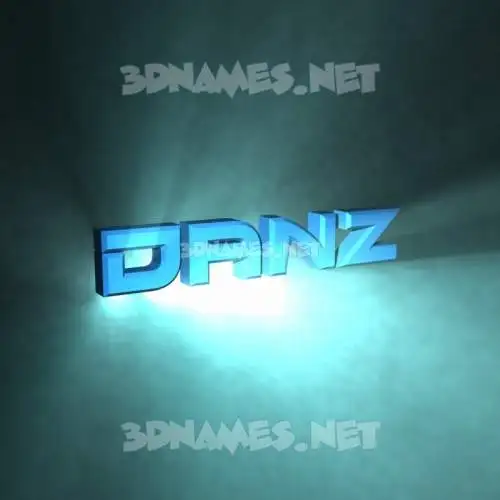 danz in Light Shine style - 3D name wallpaper danz in Light Shine style - 3D name wallpaper